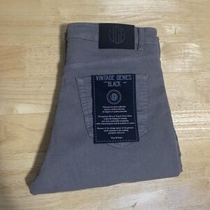 VGB Vintage Genes Black Slim Fit Comfort French Terry Denim Jeans‎ Men's W28x30L